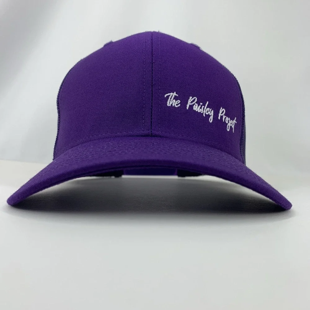The Paisley Project Hat Purple Mesh Adjustable Snapback Richardson Trucker Cap